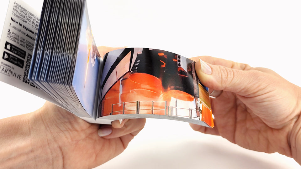 The Space Shuttle Flipbook features six iconic sequences of the Space Shuttle  Atlantis STS-125
