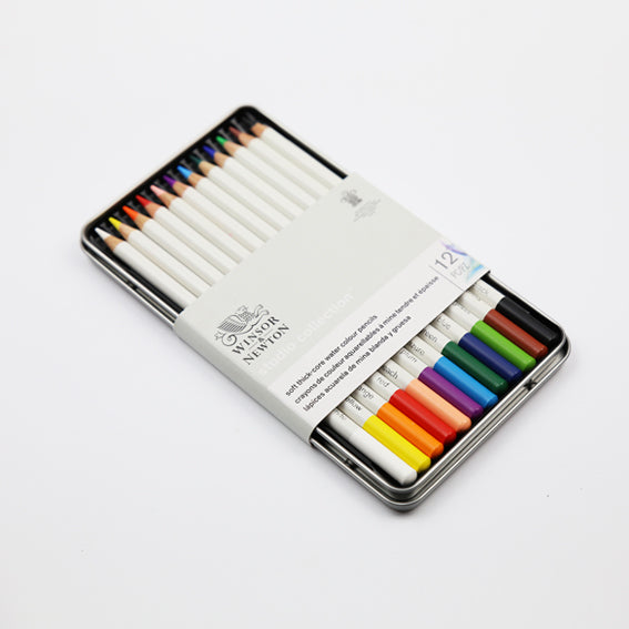 12 Watercolour Pencil set for beginners and professionals by Winsor&Newton.