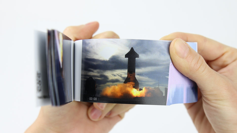 SpaceX Starship SN10 flip book featuring all the sensational moments of its flight from launch to landing - including its explosive finale.