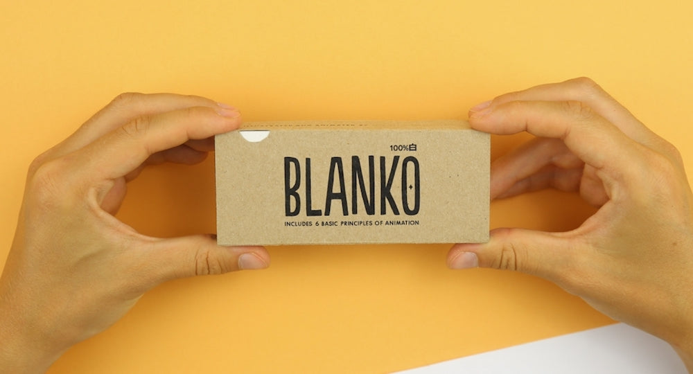 THE BLANKO FLIP BOOK - a blank flip book that helps you learn animation. Includes 6 principles of animation.