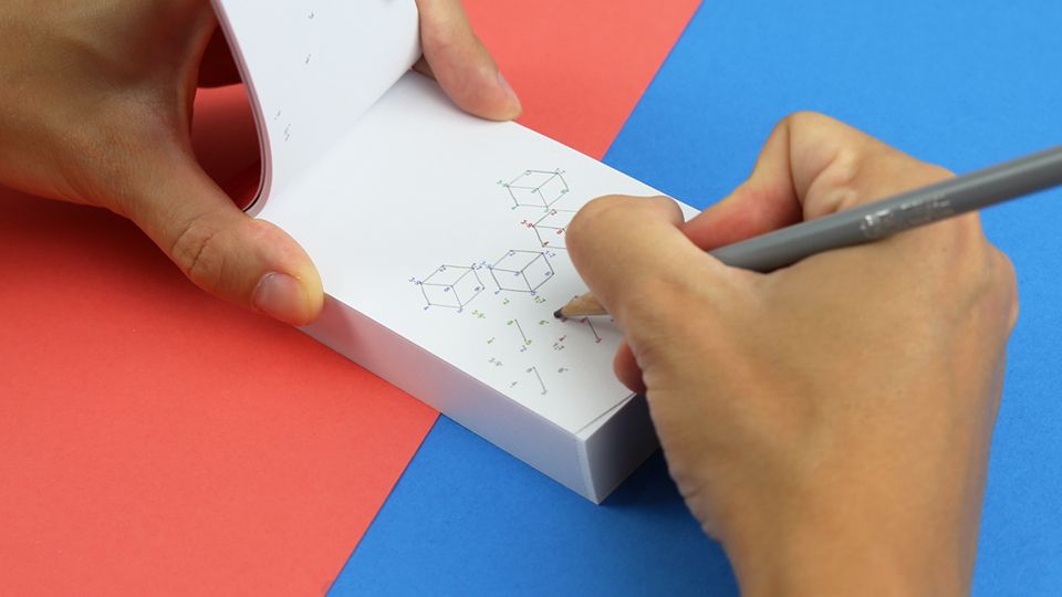 DOTS &amp; LINES, dot-to-dot puzzle flip book by Flipboku. Activity book for adults and children.