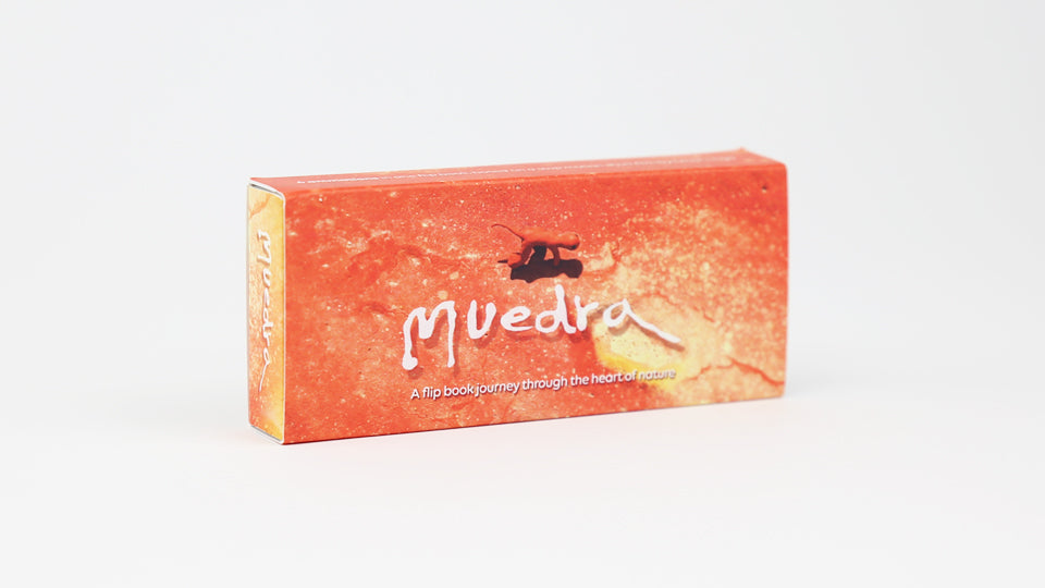 MUEDRA – Flip book based on the stop motion animation short film Muedra by animator Cesar Linga, nominated for Best Animated Short Film at the Spanish Academy Awards, The Goya 2020.