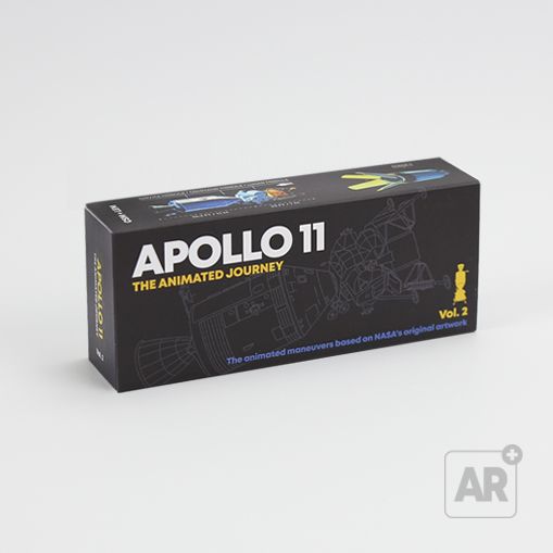 Flip book Apollo 11 by Flipboku with Augmented Reality. Space Gift with original NASA footage.