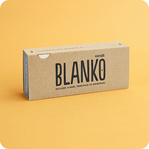 THE BLANKO FLIP BOOK - a blank flip book that helps you learn animation. Includes 6 principles of animation.