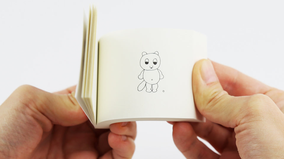 NICE TO MEET YOU - Flipbook by Nene Tsuboi, 2007. One of the first flip books Napa Books ever published, back in 2007. Nene Tsuboi is a Japanese artist based in Helsinki, Finland.
